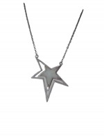 Κολιέ ασήμι 925 γυναικείο αστέρι silver white