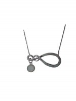 Κολιέ ασήμι 925 γυναικείο άπειρο white