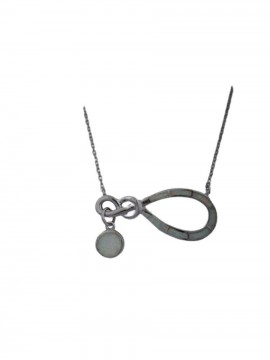 Κολιέ ασήμι 925 γυναικείο άπειρο white