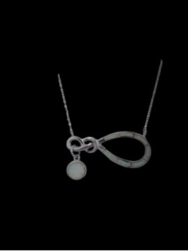 Κολιέ ασήμι 925 γυναικείο άπειρο white