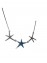 Κολιέ ασήμι 925 γυναικείο αστερίες blue