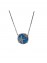 Κολιέ ασήμι 925 γυναικείο στρογγυλός αστερίας blue