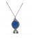 Κολιέ ασήμι 925 γυναικείο ψαράκι silver blue