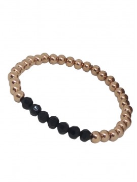 Βραχιόλι ατσάλινο γυναικείο Black Rolling