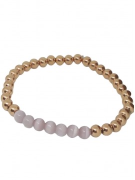 Βραχιόλι ατσάλινο γυναικείο purple Rolling