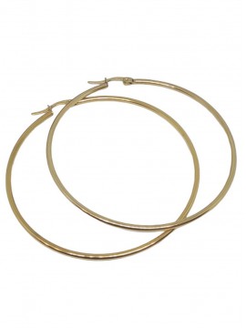 Σκουλαρίκι κρίκος ατσάλινος gold