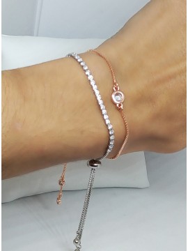 Βραχιόλι χειροποίητο γυναικείο στρογγυλό ζιργκόν