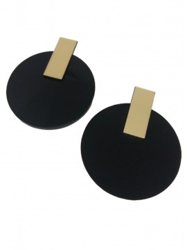 Σκουλαρίκι χειροποίητο plexiglass minimal circle