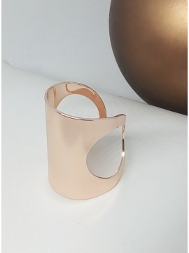 Δαχτυλίδι χειροποίητο γυναικείο φαρδύ rose gold