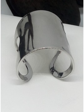 Δαχτυλίδι χειροποίητο γυναικείο φαρδύ silver metal