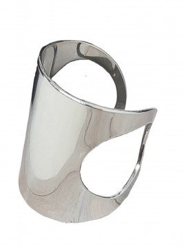 Δαχτυλίδι χειροποίητο γυναικείο φαρδύ silver metal