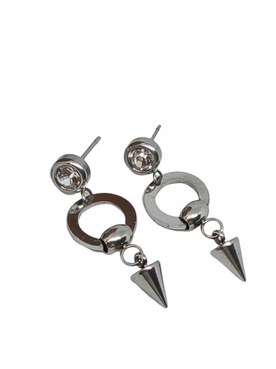 Σκουλαρίκι ατσάλινο γυναικείο cone