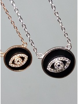 Κολιέ ασήμι 925 γυναικείο ματάκι ασημί