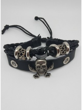 Ανδρικό δερμάτινο χειροποίητο  βραχιόλι Τruku