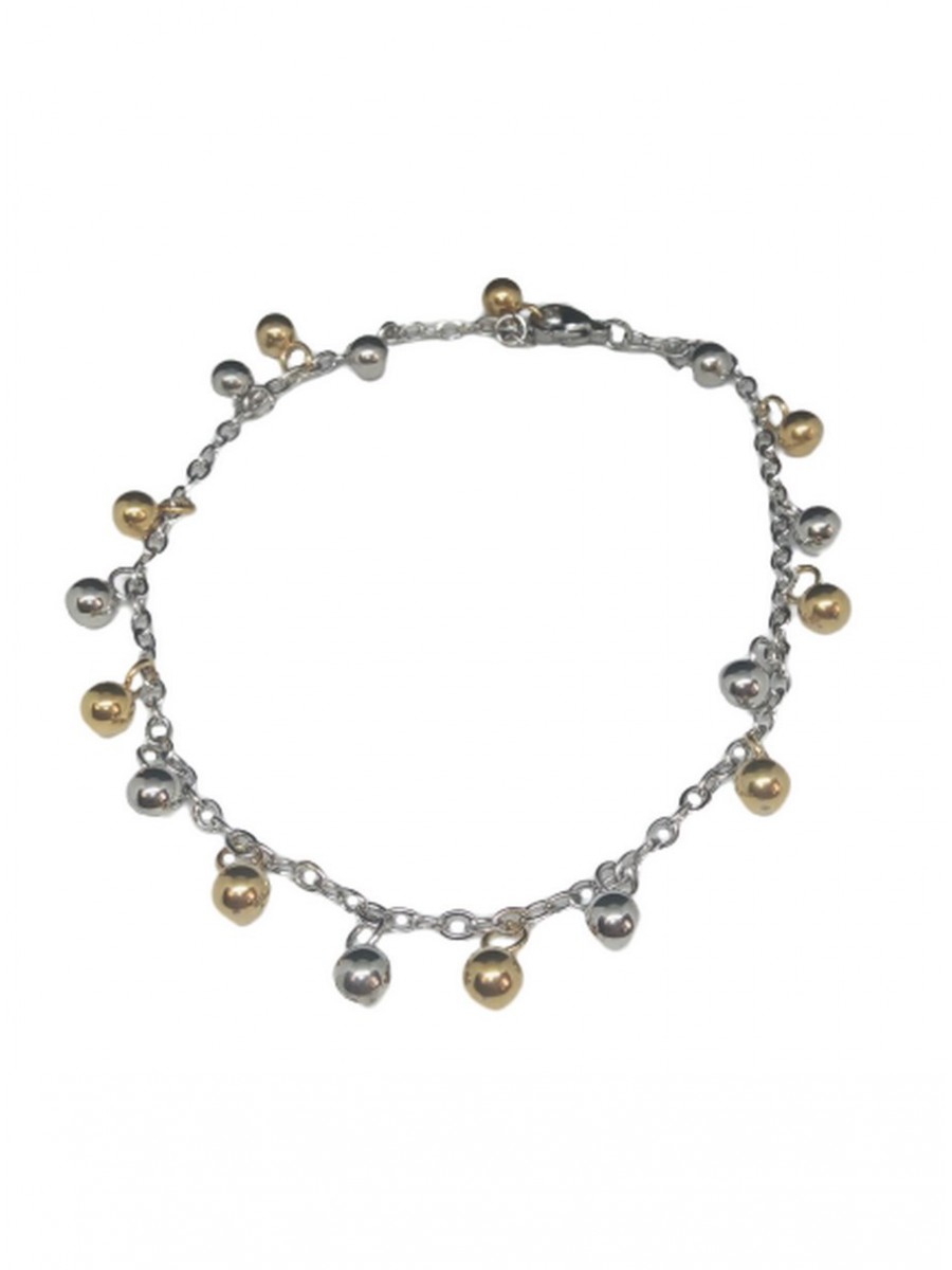 Βραχιόλι ατσάλινο γυναικείο ποδιού Ammos