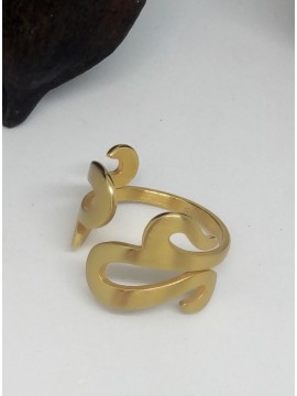 Δαχτυλίδι ατσάλινο γυναικείο πεταλούδα gold