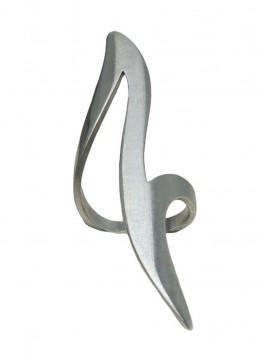 Δαχτυλίδι ατσάλινο γυναικείο αστραπή silver