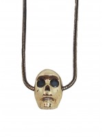 Κολιέ ατσάλινο γυναικείο Gold Face