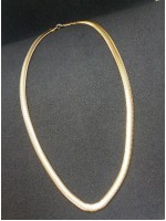 Αλυσίδα ατσάλινη γυναικεία λαιμού Gold Flap