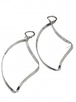 Σκουλαρίκι χειροποίητο γυναικείο επάργυρος ορείχαλκος Illusion