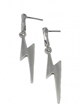 Σκουλαρίκι χειροποίητο γυναικείο επάργυρος ορείχαλκος αστραπή 