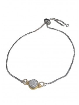 Βραχιόλι χειροποίητο ατσάλινο γυναικείο Fancy Circle