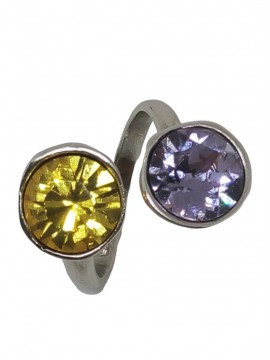 Δαχτυλίδι χειροποίητο γυναικείο strass silver
