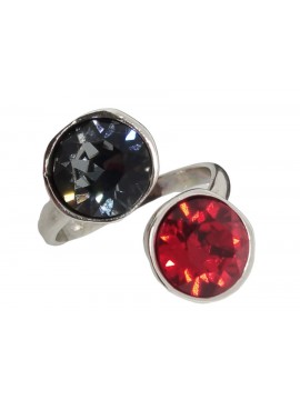 Δαχτυλίδι χειροποίητο γυναικείο red silver