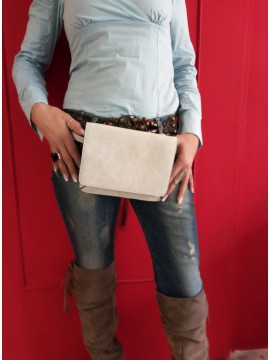 Γυναικείο τσαντάκι μέσης γκρί