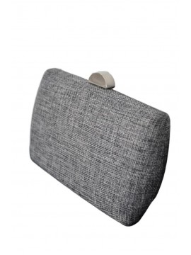 Γυναικείο τσαντάκι χειρός υφασμάτινο γκρι