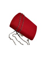 Γυναικείο τσαντάκι χειρός υφασμάτινο κόκκινο