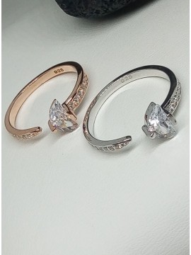 Δαχτυλίδι ασήμι 925 γυναικείο arrow rose gold
