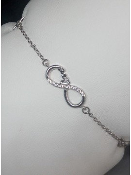 Βραχιόλι ασήμι 925 γυναικείο Love Infinity