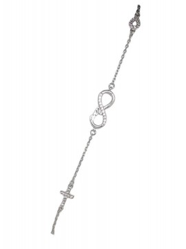 Βραχιόλι ασήμι 925 γυναικείο Love Infinity