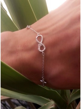Βραχιόλι ασήμι 925 γυναικείο Love Infinity