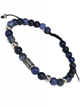 Ροζάριο ατσάλινο χειροποίητο τοτέμ blue