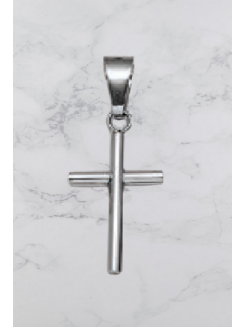 Ανδρικός ατσάλινος σταυρός silver simplicity