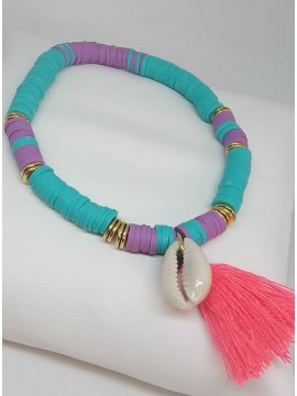 Γυναικείο χειροποίητο βραχιόλι Bloom Turquoise 