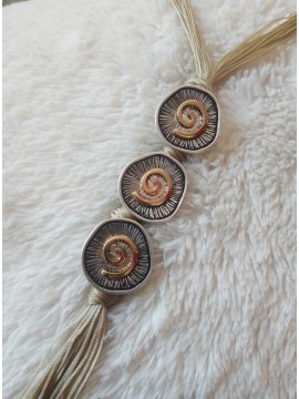 Γυναικείο χειροποίητο κολιέ Silver Snail