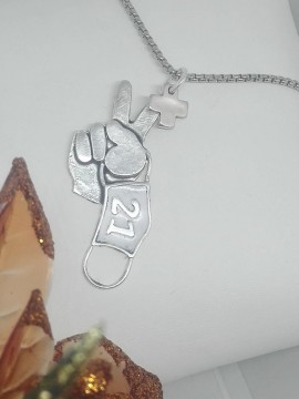 Ανδρικό ατσάλινο κολιέ γούρι 2021