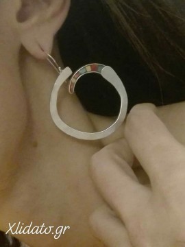 Ψηφιδωτό σκουλαρίκι ασήμι 925 γυναικείο fantasia