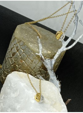 Κολιέ ατσάλινο γούρι διαιρούμενος κύκλος 23