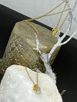 Κολιέ ατσάλινο γούρι διαιρούμενος κύκλος 23